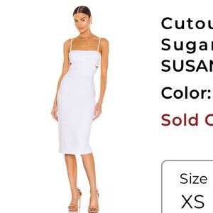 Susana Monaco cutout strap solid dress